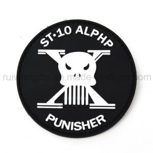 Custom 3D Embossed PVC Rubber Patch for Shoes Label, Garment Badge