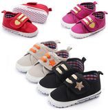 Baby Shoes 0-1 Year Old Boys and Girls Shoes Soft Sole Toddlers Canvas Shoe