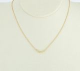 Custom Silver Necklace Bold Bead Spheres Necklace Gold Plated Necklace for Woman