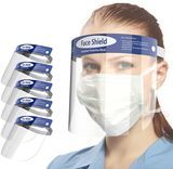 Face Shield Disposable Protective Safety Face Shield Anti-Fog with Soft Sponge and Elastic Band Ce/FDA Approved
