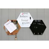 Wood Hexagonal Chalkboard, Cork and Planner 60X3X31cm Chalkboard and Whiteboard,Home Decor Craft,Home Decoration,Home Decor,Wooden Art,Wooden Decoration,Wall Ar