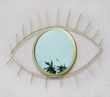 Gold Eye Mirror 30.5X29X0.7cm Decorative Mirror, Wall Mirror