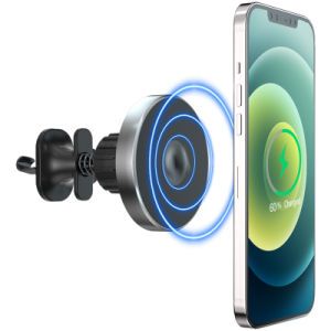 15W Magnetic Fast Charging 360 Rotation Car Mount Phone Holder Wireless Car Charger for iPhone