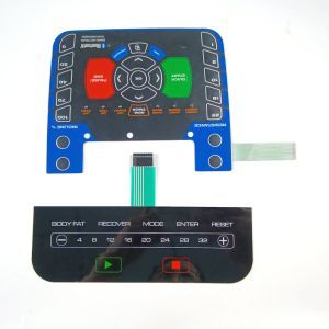 Custom Graphic Overlay Membrane Panel Embossing Switches Membrane Keypad with LED Light and Bluetooth Printing