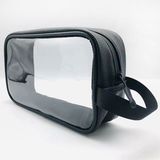Custom Logo Transparent Makeup Organizer Bag Travel Makeup Bag Transparent PU Makeup Bag