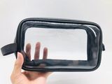 2022 Cheap Transparent Bag Waterproof Clear Zipper PVC PU Cosmetic Bag for Travelling