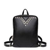 Women′s Leather Ladies Tote Bag Shoulder Handbag Woman Backpack Rivets
