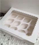 Eco-Friendly Cupcake Paper Packaging Box with Inner Paper Tray