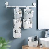 household Laundry Bathing Room Free Wall Hang Storage Basket