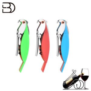 Customized Aluminum Key Ring Bottle Opener Pink Stainless Steel Wine Corkscrew Bottle Opener
