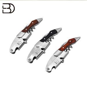 Custom Logo Professional Corkscrew Foil Cutter Wine Key Wine Bottle Opener Wine Corkscrew