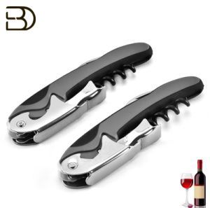 Wholesale Wine Bottle Opener Stainless Steel Wine Corkscrew Beer Bottle Opener Customizable Logo Gift Tool