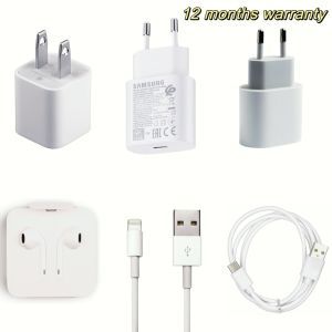 18W/20W/35W/45W Pd Fast Adapter Charger A2347 Mhje3 MD813 Ta800 Ta20 USB-C Lightning Cable MD818 Dw700 Dg950 Lightning Earphone Mmtn2 for Apple iPhone14 Samsung