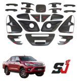 Factory Direct Custom Car Accessories Auto Body Parts Chrome Kit Door Handle Bowl Headlight Tail Light Cover Full Set Combo Set for Toyota Hilux Revo