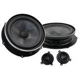 HiFi Car Audio System Upgrade Aluminum 2-Way 7 Inch Driver Loudspeaker Car Specific Speakers Plug and Play Component Speaker Set for VW Volkswagen