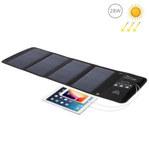 28W Mobile Phone Power Bank Battery Sunpower USB DC Foldable Solar Panel Charger Bag