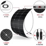 Flexible Solar Energy Panel Solar Cells 200W Photovoltaic Module for Vehicle.