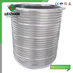 Pulping/Paper Machine SS304/SS316 Slot/Hole/Bar/Welding Free/Inflow/Outflow Pressure Screen Basket of Pulp Pressure Screen for Paper Making Pulp Recyling Line