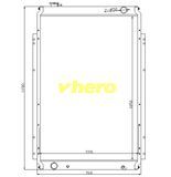 High Quality Cooler Aluminum Car Radiator for Technical Vehicle Komatsu270-7