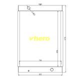 Air Conditioner Auto Radiator for Technical Vehicle Hitachi400-3