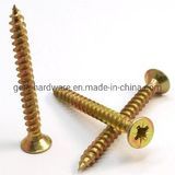 China Factory Chipboard Screw Carbon Steel/Flat Pozi Drive Self Tapping Screw
