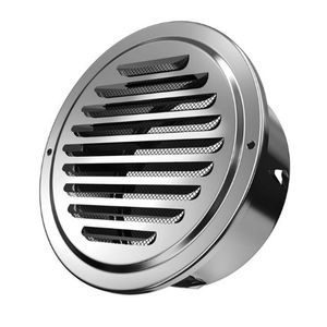 70mm Stainless Steel Air Vents Louvered Grille Cover Vent Hood Ventilation Air Vent Wall Outlet with Mesh