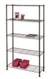 5 Tier Wholesaler Adjustable Powder Coating / Chrome Heavy Duty Steel Storage Wire Shelving Rack