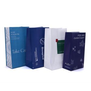 Custom Printed Disposable Sick Travel Vomit Air Sickness Paper Bags