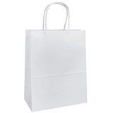 Paper Bag. White Kraft Paper Bag