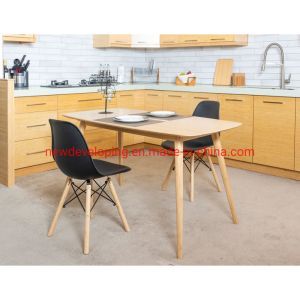 Apartment Furniture Bamboo Panel Painting Minimalist Dining Table/Dining Set