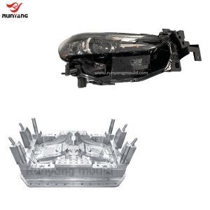 Auto Parts Headlamp Plastic Injection Mould Car Lens Custom Moulding