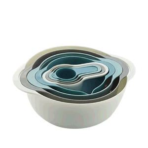 8 Piece Mixing Bowls for Kitchen Plastic Salad Bowl Plastic Colorful Salad Bow Set