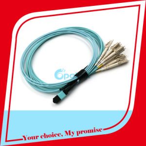 High Quality Om3 MPO Harness Cables, 12 Fibers MPO-LC Breakout Fiber Optic Patch Cable L=2m