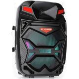 Bt Speaker Oty-1503 Trolley Bluetooth Portable Rechargeable Battery LED Outdoor Party Speaker with 2 Wireless Mic& 15m Wire Mic&Mic Stand &Speaker Stand