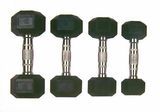 Black Rubber Hex Dumbbell (DB0711)