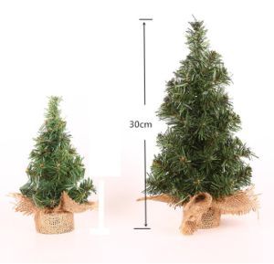 30cm Green PVC Artificial Tree Window Desktop Decoration Ornaments Mini Christmas Tree