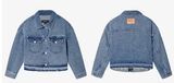 Ladys Washed and Jacquard Jacket-High fashion