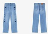 High Fashion Women Denim Jeans Washed Loose High Waist Jeans Women Straight Fit Jeans for Women