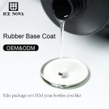 Clear Rubber Base Gel Nail Polish Clear Coat UV Gel Resin Soak off OEM Resin