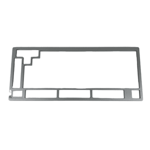Precision Machining Parts CNC Machining Parts Oxidation Silver Gray Keyboard Frame Components