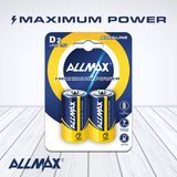 Top Rated Allmax Maximum Power Lr20 1.5V D Size Alkaline Batteries of B2-12