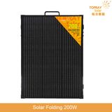 Topray Solar 200W Solar Panel, Folding Solar-Panel Charger with Kickstand, Portable Solar-Panel Power for Camping and Tailgating Emergency Solar Charger