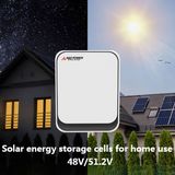 Hybrid Solar System: 5-20kwh Stackable Lithium Battery