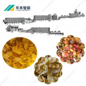 Corn Flakes Making Machine Breakfast Cereal Extruder Puffing Snack Chips Machinery Production Line