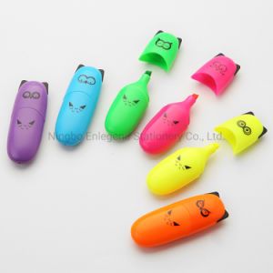 HL6008 Fluorescent Colorful Oval Shape Mini Office Supply Stationery Highlighter pen