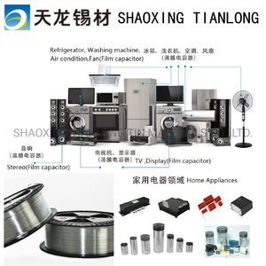 SZSC series Sn-Zn-Sb-Cu wire, for film capacitors, patented products