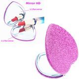 Love Heart Glitter Compact Mirror