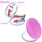Glitter PU Compact Mirror
