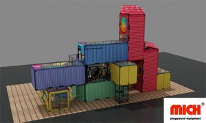 Mich 2024 New Container Style Indoor Plastic Soft Playground