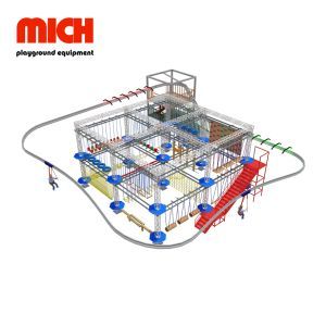 Mich Indoor Trampoline Park Game Sky Rider and Rope Course
